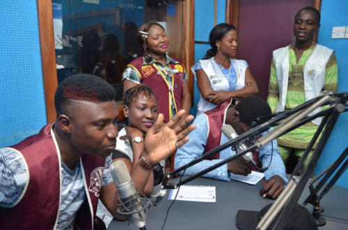 Executive Officers of the LEO CLUB, Lagos on the show